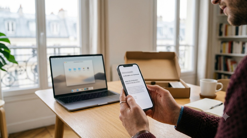 Réception d'une clé Windows 11 par e-mail et activation sur un PC neuf