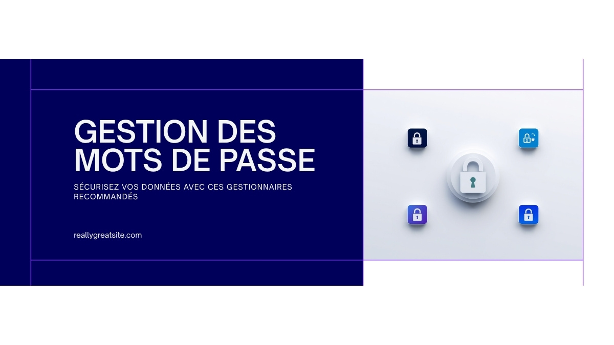 Illustration d'un gestionnaire de mots de passe sous forme de coffre-fort numérique