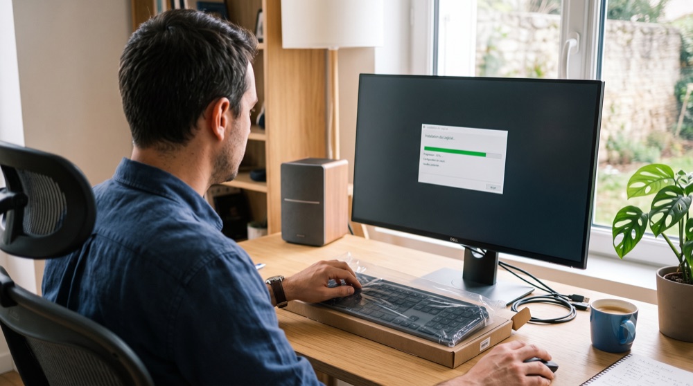 Installation d'un logiciel officiel sur un PC neuf, à domicile